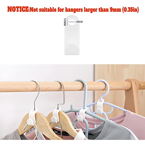 Clothes Hanger Connector Hooks 50PCS Plastic Hooks Cascading Hangers Space Saving Organizer for Heavy Duty Clothes Closet