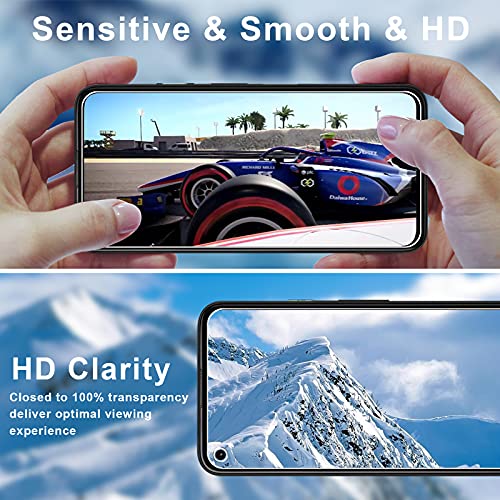 4 Pack URSOQ 2 PCS Screen Protector + 2 PCS Camera Lens Protector Compatible with Google Pixel 5A (6.3inch), Case Friendly, Anti-Scratch, Bubble Free, HD clear, 9H Hardness Tempered Glass