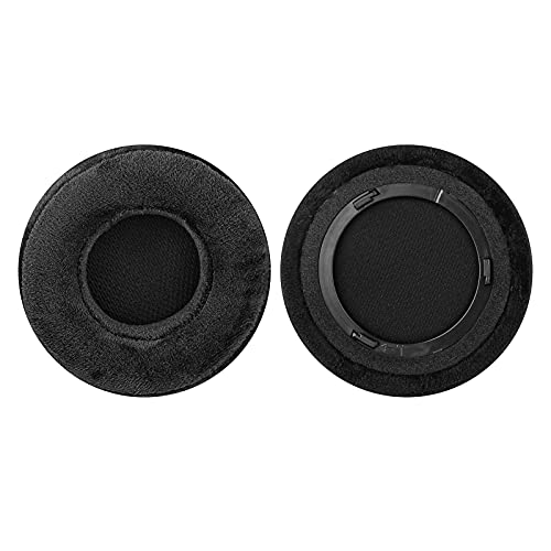 Geekria Comfort Velour Replacement Ear Pads for Corsair Virtuoso RGB, Virtuoso RGB Wireless SE, Virtuoso RGB Wireless XT Headphones Ear Cushions, Headset Earpads, Ear Cups Repair (Black)