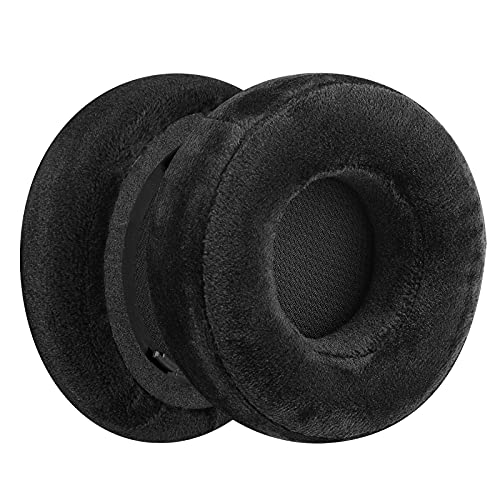 Geekria Comfort Velour Replacement Ear Pads for Corsair Virtuoso RGB, Virtuoso RGB Wireless SE, Virtuoso RGB Wireless XT Headphones Ear Cushions, Headset Earpads, Ear Cups Repair (Black)