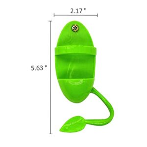 Plastic Bird Feeding Holder for Birdcage Parrots Feeder Basket Bird Supplies Fruit Vegetable Cuttlebone Container 4 Pieces, Green