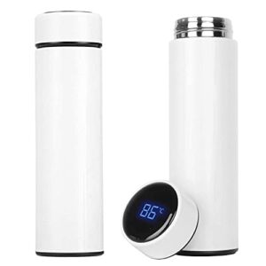water bottle - thermoses water bottle,thermos-portable sports water bottle,smart water-bottle portable-thermos 304 stainless-steel led temperature display by operazone (20_white)