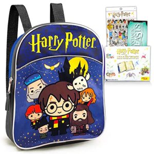 harry potter mini preschool backpack set ~ 4 pc bundle with deluxe 11" hogwarts school bag for kids, toddlers, harry potter magic kit, stickers, and more (harry potter school supplies)