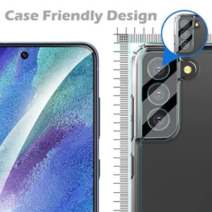 imluckies [3 Pack] for Samsung Galaxy S21 FE Camera Lens Protector, Ultra Thin Tempered Glass, Anti-Scratch & HD Clear, Easy Installation, Case Friendly Only for Samsung S21 FE 5G 2021 - Black