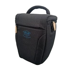 dekoni audio savior headphone case - carrying case for beats, sony, bose - headphone storage bag for travel, black v2