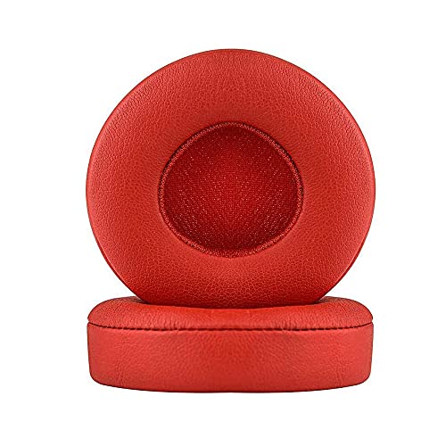 EP Earpads Replacement Protein Leather Memory Foam Ear Cushion Cover Compatible with Beats Ep Wired On-Ear Headphones (Red)