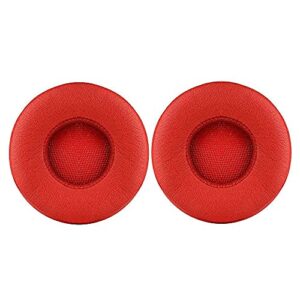 EP Earpads Replacement Protein Leather Memory Foam Ear Cushion Cover Compatible with Beats Ep Wired On-Ear Headphones (Red)