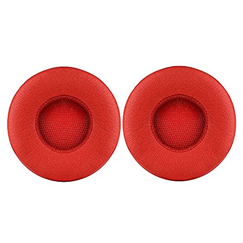 EP Earpads Replacement Protein Leather Memory Foam Ear Cushion Cover Compatible with Beats Ep Wired On-Ear Headphones (Red)