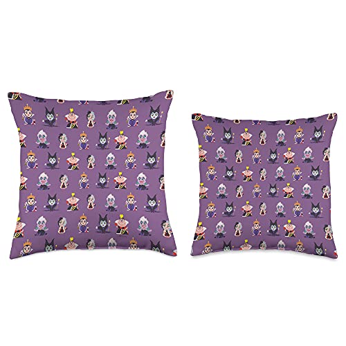 Disney Villains Kawaii Purple Throw Pillow, 16x16, Multicolor