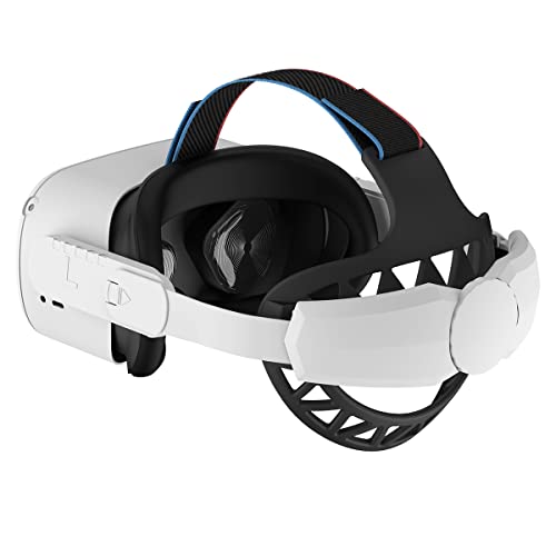 SINWEVR Design Upgraded Elite Strap Compatible for Quest 2, Head Back Pad Reduce Head Pressure, Enhanced Support and Comfort in VR Gaming