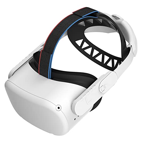 SINWEVR Design Upgraded Elite Strap Compatible for Quest 2, Head Back Pad Reduce Head Pressure, Enhanced Support and Comfort in VR Gaming