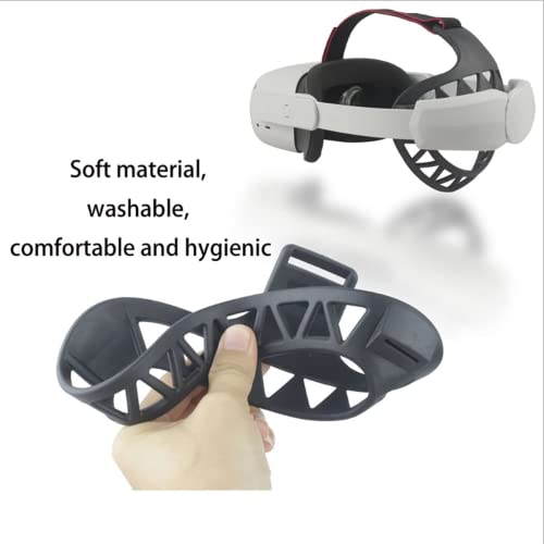 SINWEVR Design Upgraded Elite Strap Compatible for Quest 2, Head Back Pad Reduce Head Pressure, Enhanced Support and Comfort in VR Gaming