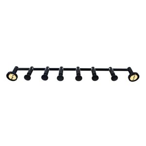 DNYSYSJ Rotating Coat Hooks, Wall-Mounted Coat Hooks Coat Rack, Vertical Wall Hanger with 6 Swivel Arms, Towel Hooks for Bathroom, Entryway Hooks for Scarves, Clothes, Handbags (Black)