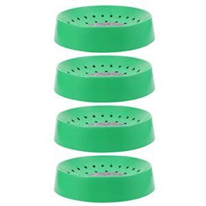 nuobesty 4pcs plastic bird nests dehumidification bird egg basin pigeon nesting bowls breeding hatching box for pigeons doves quails small birds pet cage accessory green