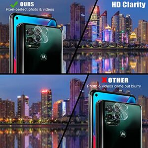 TQLGY 3 Pack Screen Protector for Motorola Moto G Stylus 5G (Not fit G Stylus 4G) with 3 Pack Camera Lens Protector, Tempered Glass, 9H Hardness - HD - Bubble Free - Anti-Scratch - Easy Installation