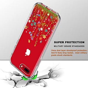 FIRMGE for iPhone 8 Plus Case, Compatible iPhone 7 Plus/6S Plus/6 Plus Case 5.5 Inch, with [2 x Tempered Glass Screen Protector] Full-Body Coverage Heavy Duty Shockproof Phone Protective Cover- LK001