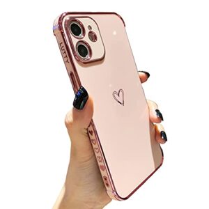 lutty compatible with iphone 11 case cute, soft tup phone 11 cases for women, raised corners bumper & full reinforced camera protection cover for iphone 11 (6.1 inch) -candy pink