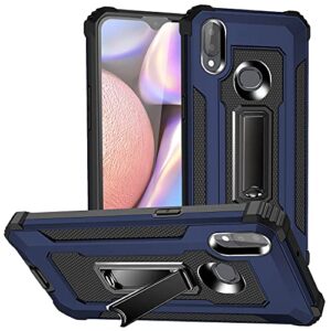 case for galaxy a10s, pc tpu shockproof cover with stand for samsung galaxy a10s - blue