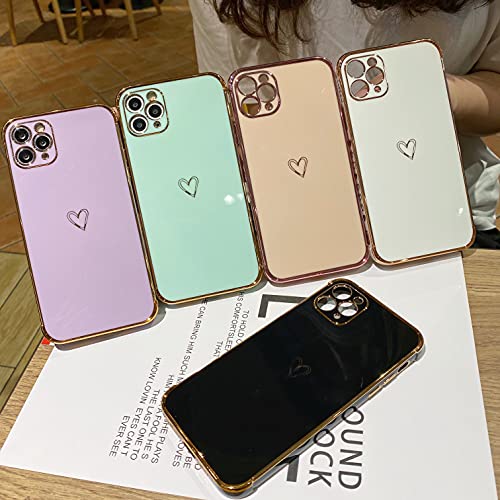 LUTTY Compatible with iPhone 11 Pro Max Case Cute Luxury Cover for Women, [Military-Grade Camera Protection & Shockproof Reinforced Corners ] Soft TPU Bumper Cover Cases (6.5 inch) -Candy Purple