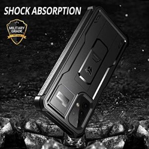 Dexnor for Samsung Galaxy A32 5G Case, [Built in Screen Protector and Kickstand] Heavy Duty Military Grade Protection Shockproof Protective Cover for Samsung Galaxy A32 5G Black