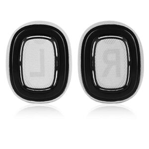 Jecobb Replacement Earpads for Apple AirPods Max Headphones with Mesh Fabric & Memory Foam Ear Cushions (Silver)