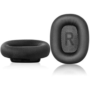 jarmor replacement memory foam & mesh fabric ear cushion pads cover for apple airpods max headphone only (space gray)