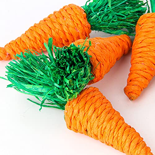 5 Pack Hay Treat Pet Chew Toys for Chinchilla Guinea Pig Rabbit Hamster Gerbil Degu Bunny Natural Grass Cage Accessories Grass chew Toys for Rabbit