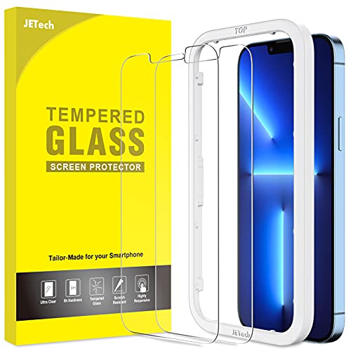 JETech Screen Protector Compatible with iPhone 13 Pro Max 6.7-Inch, Tempered Glass Film with Easy-Installation Tool, 2-Pack