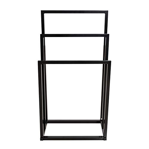 Metal Towel Rack 3 Tiers Hand Towel Holder Organizer for Bathroom Accessories, Black