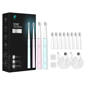 dr. ryan electric sonic toothbrush rechargeable battery 2-pack