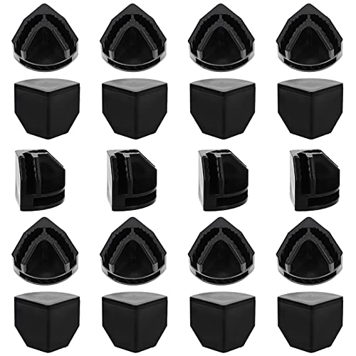 DOITOOL Closet Buckle Clip Black Cube Plastic Connectors Interlocking Connectors Wire Grid Cube Buckle Clips for Closet Modular Cabinet Storage Organizer 20pcs Cabinet Grid Buckle