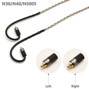 GUCraftsman 6N Single Crystal Silver Upgrade Earphone Cable 2.5mm/4.4mm Balance Earphone Upgrade Cable for Sennheiser IE300 IE900 IE600 (4.4mm Plug)