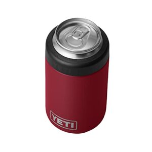 yeti rambler 12 oz. colster can insulator for standard size cans, harvest red