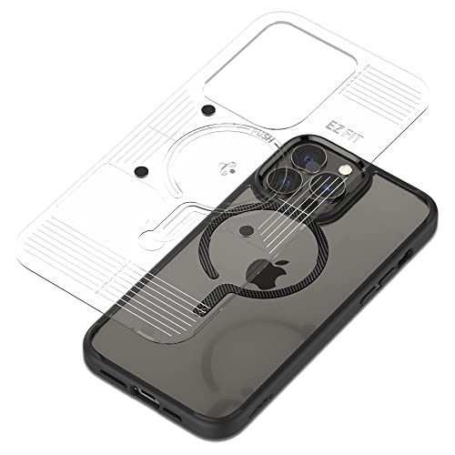 Spigen OneTap Ring Adapter for Mag Safe-Compatibility with EZ-Fit Kit [Add Mag Safe Compatibility to Non-Mag Safe Case ] - 1 Pack - Carbon