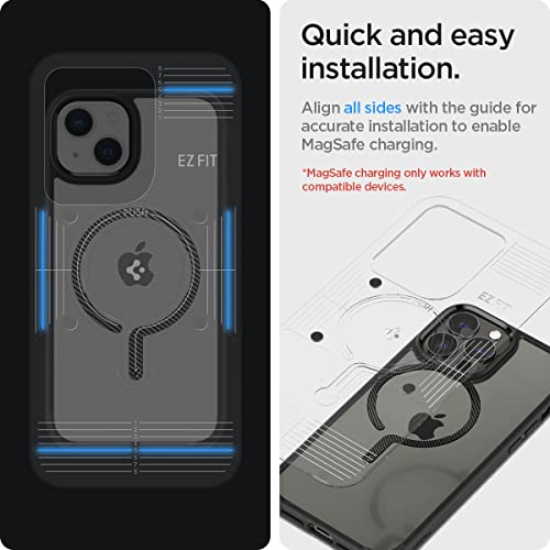 Spigen OneTap Ring Adapter for Mag Safe-Compatibility with EZ-Fit Kit [Add Mag Safe Compatibility to Non-Mag Safe Case ] - 1 Pack - Carbon