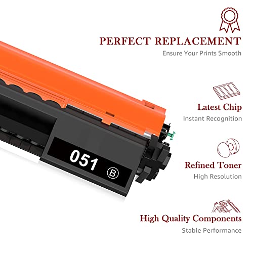 Toner Kingdom Compatible Toner Cartridge Replacement for Canon 051 for Canon ImageCLASS LBP162dw MF267dw MF264dw MF269dw Printer (Black, 2 Packs)