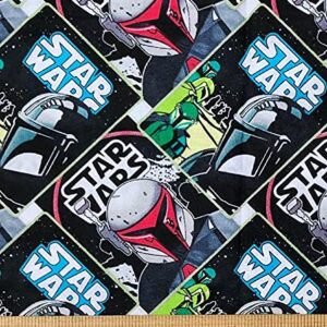 1 Yard - Star Wars The Mandalorian Posters Collage Cotton Fabric - Officially Licensed (Great for Quilting, Sewing, Craft Projects, Quilts, Throw Pillows & More) 1 Yard X 44" Wide