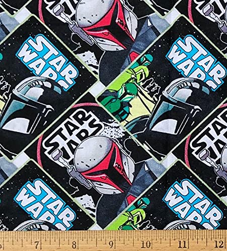 1 Yard - Star Wars The Mandalorian Posters Collage Cotton Fabric - Officially Licensed (Great for Quilting, Sewing, Craft Projects, Quilts, Throw Pillows & More) 1 Yard X 44" Wide