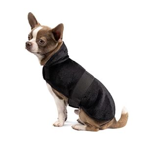 Clothes for Small- and Medium-Size Dogs, Warm Dog Poncho, Autumn Blanket Coat for Small and Medium-Size Dogs, Warm Shirt for Dogs (Medium, Black)