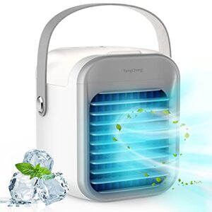 portable air conditioner,air conditioner,personal air cooler with 3 speeds 7 colors, mini quiet cordless personal air cooler with handle for bedroom, office, car,camping