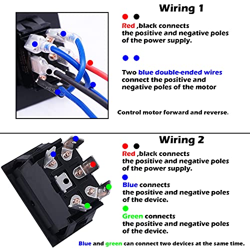 Twtade Pcs Momentary Polarity Reverse Rocker Toggle Switch Control Motor Rv Power Jack Forward