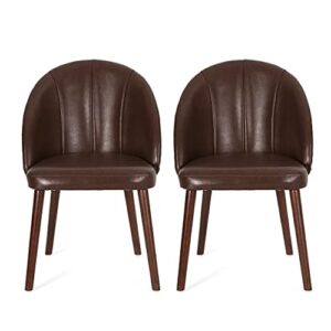 Cullimore Channel Stitch Dining Chairs - Dark Brown/Espresso (Set of 2)