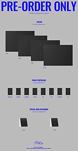 Stray Kids Noeasy 2nd Album Limited Version CD+1p Poster+1p Folding Poster On Pack+84p PhotoBook+16p Lyrics Book+1p Sticker+2p PhotoCard+1p Double Sided PhotoCard+Message PhotoCard Set+Tracking Kpop