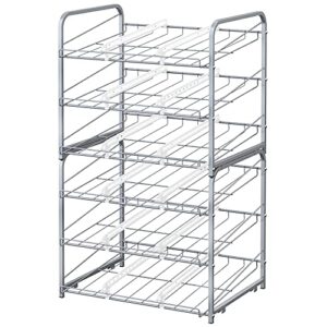 MOOACE 2 Pack Stacking Can Rack Organizer, 3 Tier Stackable Can Storage Dispenser Holder for 36 Cans (Each)