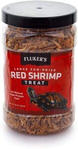 fluker's sun-dried red shrimp reptile treat 10oz - includes attached dbdpet pro-tip guide