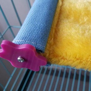 AIRUIFENG Warm Bird Nest Parrot Hammock Toy for Parakeet Cockatiel Conure African Grey Amazon Lovebird Budgie Finch Canary Hamster Rat Gerbil Chinchilla Squirrel Cage Perch (S)