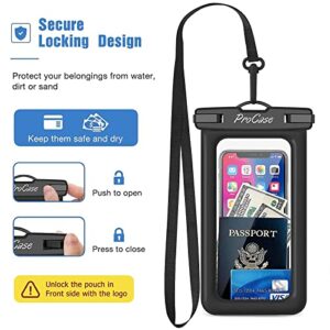 JOTO 2 Pack Floating Waterproof Phone Pouch Bundle with ProCase 2 Pack Universal Floating Waterproof Phone Pouch for Phones up to 7.0"