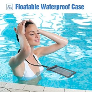 JOTO 2 Pack Floating Waterproof Phone Pouch Bundle with ProCase 2 Pack Universal Floating Waterproof Phone Pouch for Phones up to 7.0"