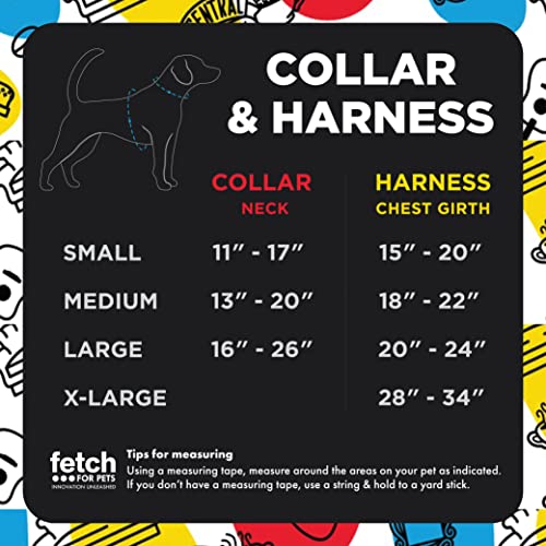 Friends the TV Show Iconic Graphics Dog Collar for Medium Dogs, Medium (M) | Black Medium Dog Collar, Cute Dog Collar with D-Ring | Dog Apparel & Accessories Friends Merch for Dogs from Friends