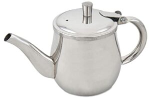 browne foodservice gooseneck teapot stainless steel 10 ounce